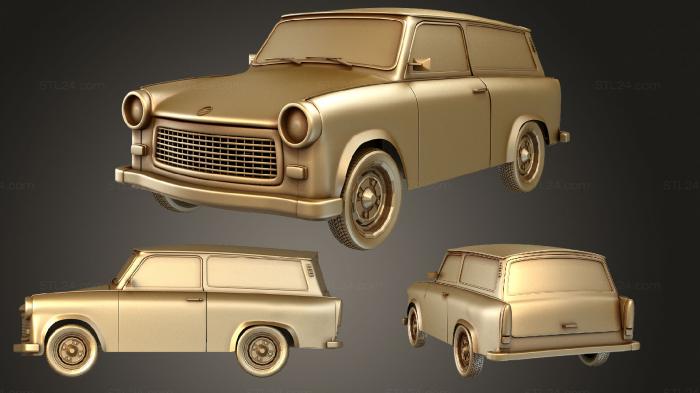 Автомобили и транспорт (Трабант 601 Универсал, CARS_3761) 3D модель для ЧПУ станка